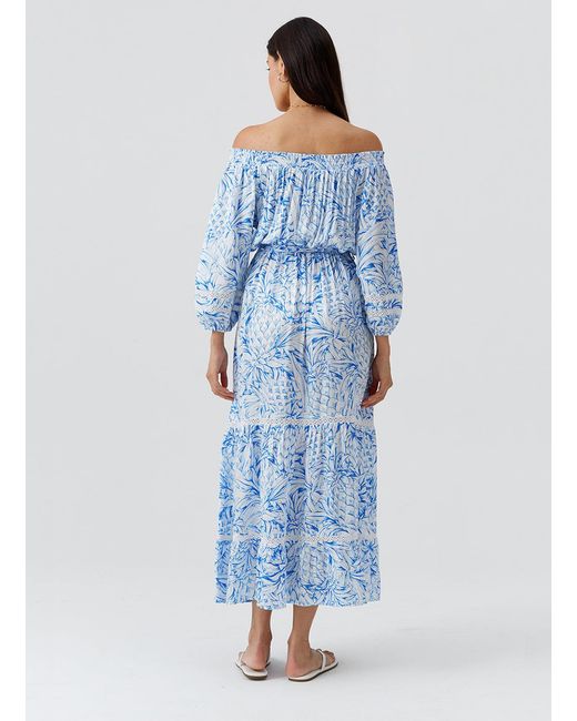 Melissa Odabash Blue Clover Pineapples Dress