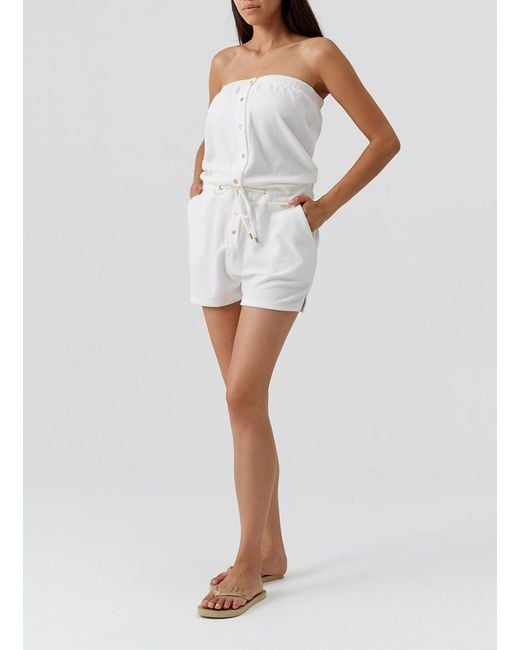 Melissa Odabash White Venus Playsuit