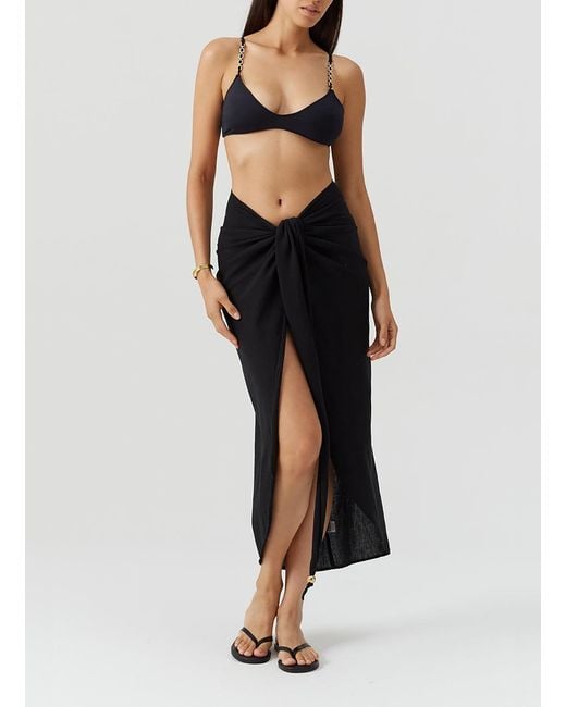 Melissa Odabash Black Winnie Skirt