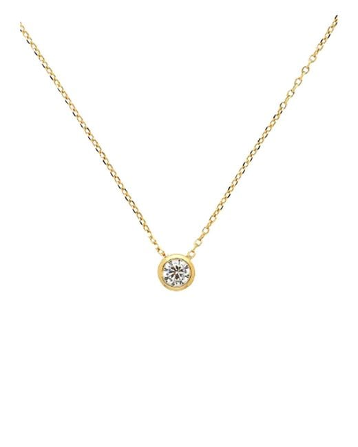Melissa Odabash Metallic Crystal Pendant Necklace
