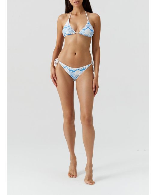 Melissa Odabash Blue Malta Florian Bikini Bottom