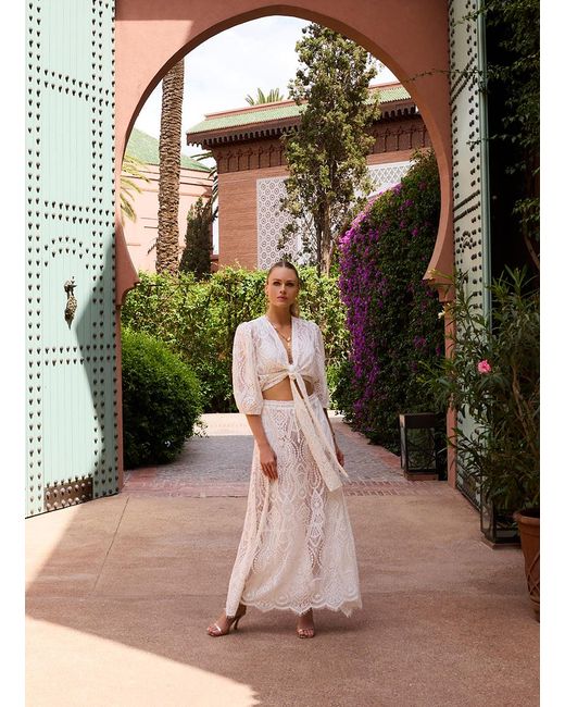 Melissa Odabash White Zia Skirt