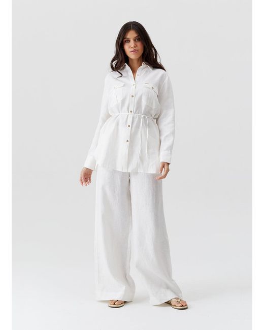 Melissa Odabash White Ariel Shirt