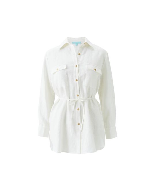 Melissa Odabash White Ariel Shirt