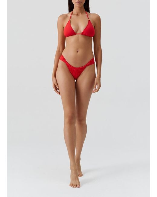 Melissa Odabash Red Exclusive Corvo Bikini Bottom