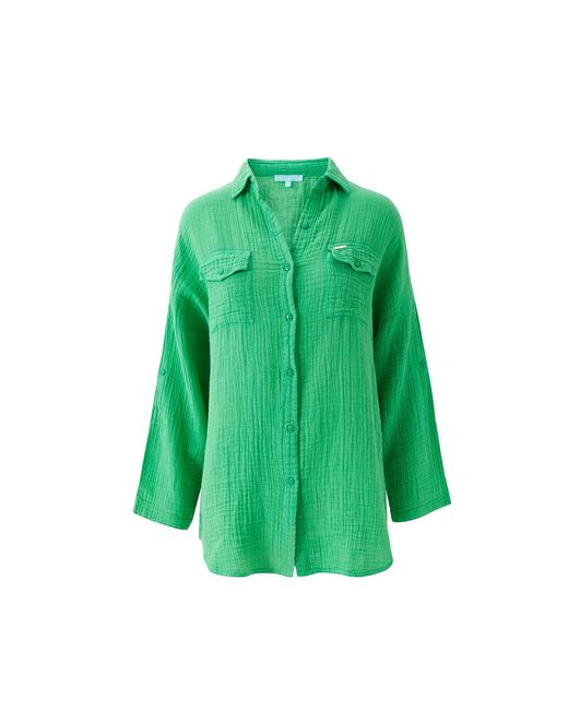 Melissa Odabash Green Elena Top