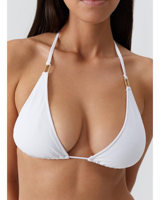 Melissa Odabash White Cancun Bikini Top