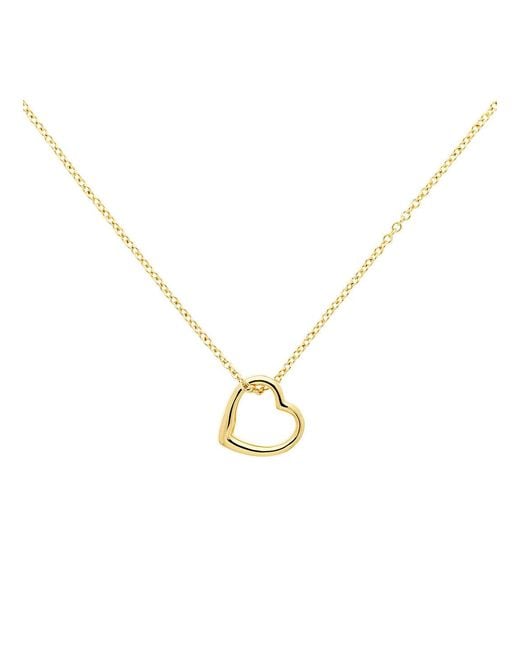 Melissa Odabash Metallic Mini Heart Pendant Necklace