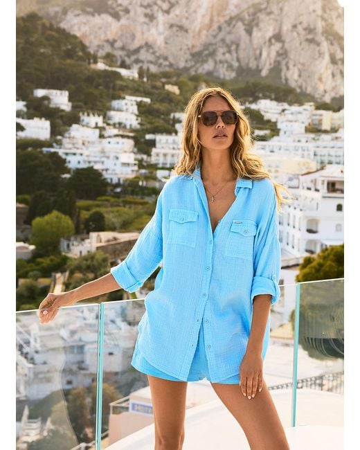 Odabash UK Blue Abbie Oasis Shorts