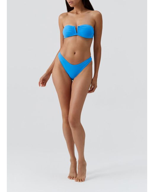 Melissa Odabash Blue Exclusive Noto Ocean Bikini Bottom