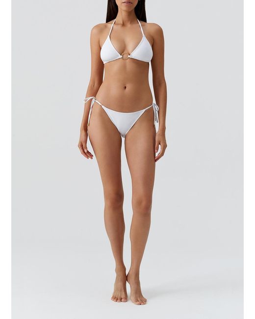 Melissa Odabash White Miami Bikini Top