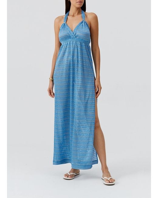 Melissa Odabash Blue Mariah Ocean Dress