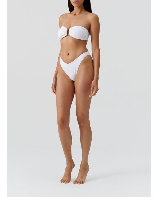 Melissa Odabash White Exclusive Noto Bikini Bottom
