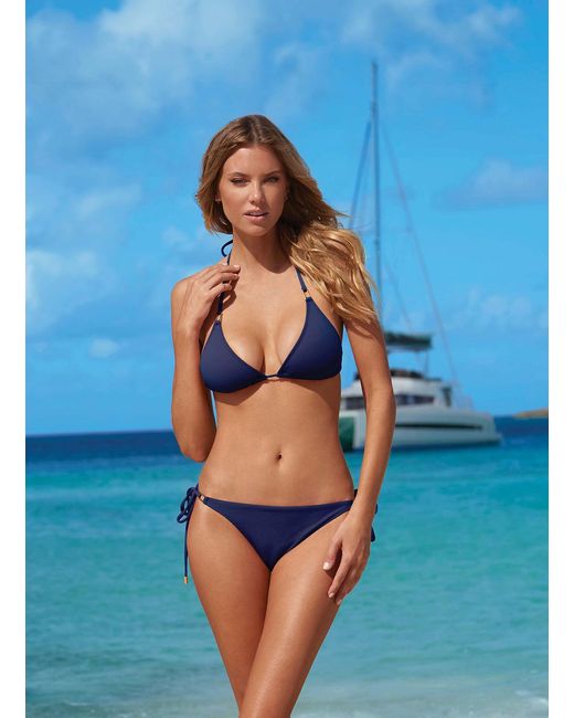 Melissa Odabash Blue Cancun Bikini Top