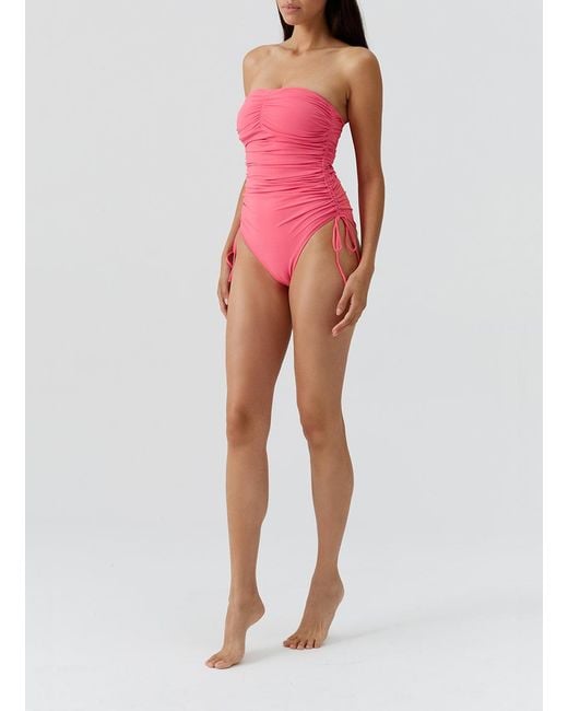 Melissa Odabash Pink Sydney Coral Swimsuit