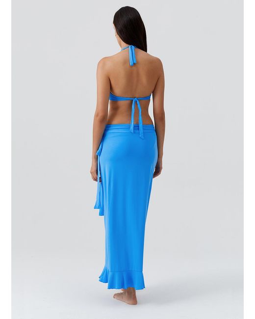 Melissa Odabash Blue Cassidy Ocean Skirt