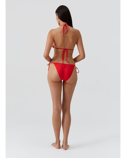 Melissa Odabash Red Miami Bikini Bottom