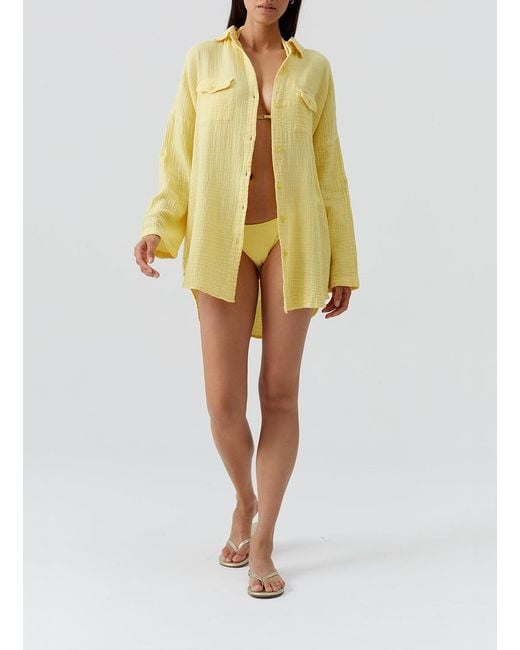 Melissa Odabash Yellow Elena Top