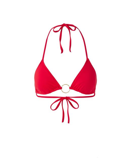 Melissa Odabash Red Miami Bikini Top