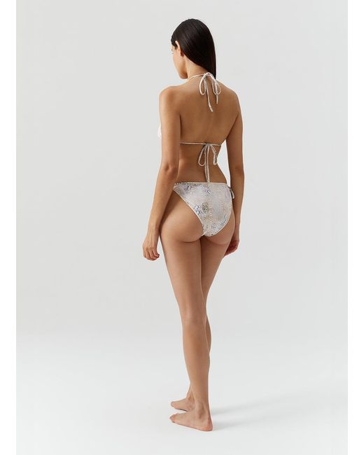 Melissa Odabash White Malta Lizard Bikini Bottom