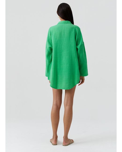 Melissa Odabash Green Elena Top