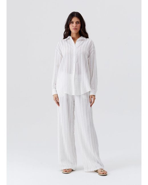 Melissa Odabash White Ziggy Shirt