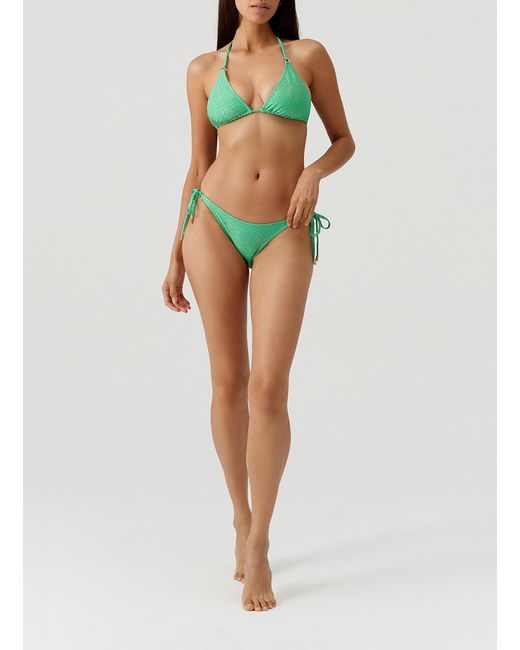 Melissa Odabash Green Key West Zigzag Bikini Top