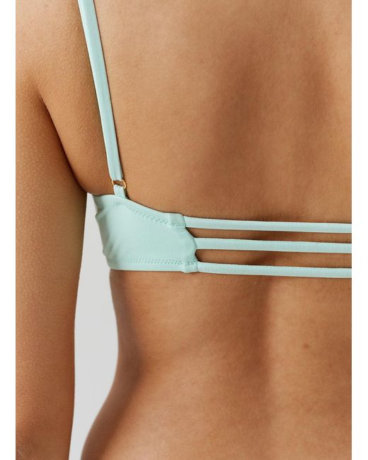 Melissa Odabash Blue Nashville Mint Bikini Top