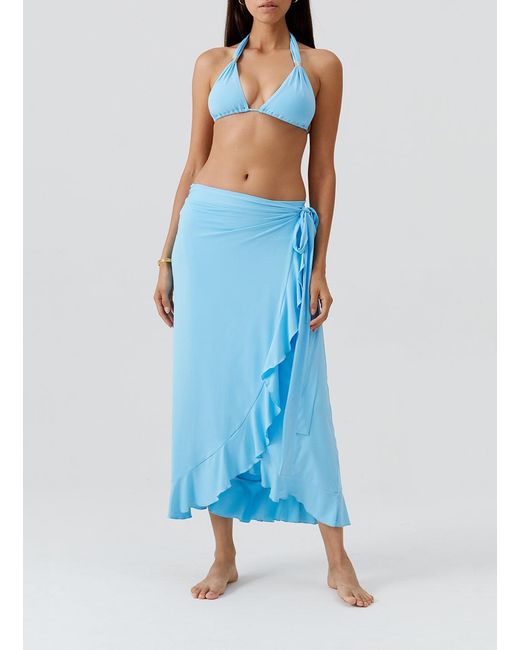 Melissa Odabash Blue Cassidy Celeste Skirt