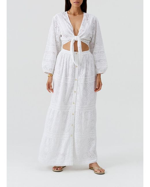 Melissa Odabash White Novie Skirt