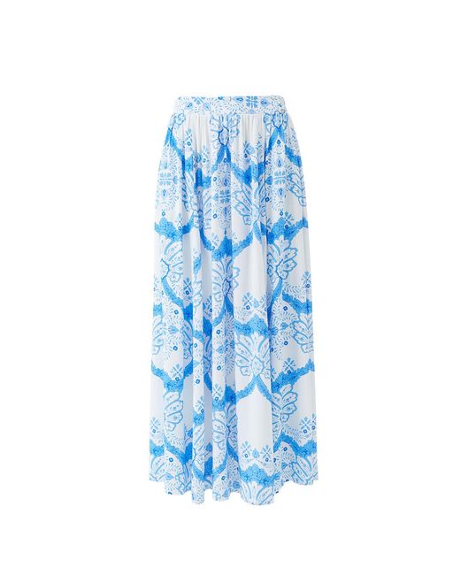Melissa Odabash Blue Shiloh Florian Skirt