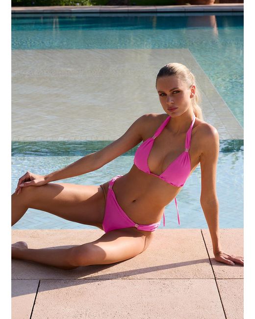 Melissa Odabash Pink Grenada Watermelon Bikini Bottom