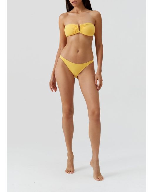 Melissa Odabash Yellow Alba Sunflower Bikini Bottom