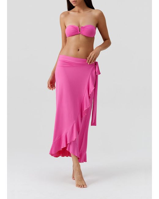 Melissa Odabash Pink Cassidy Watermelon Skirt