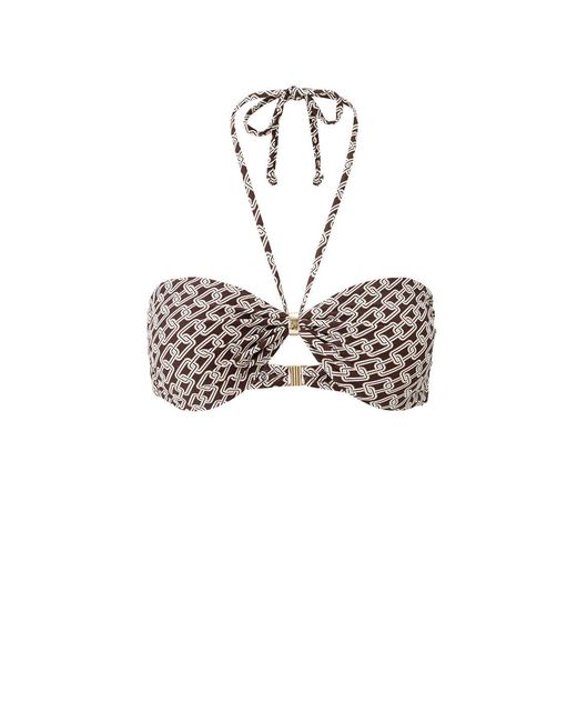 Melissa Odabash White Liguria Chain Bikini Top