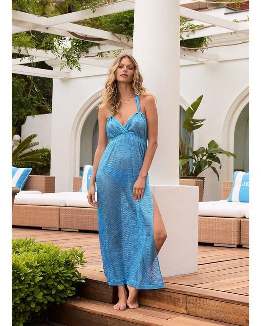Melissa Odabash Blue Mariah Ocean Dress