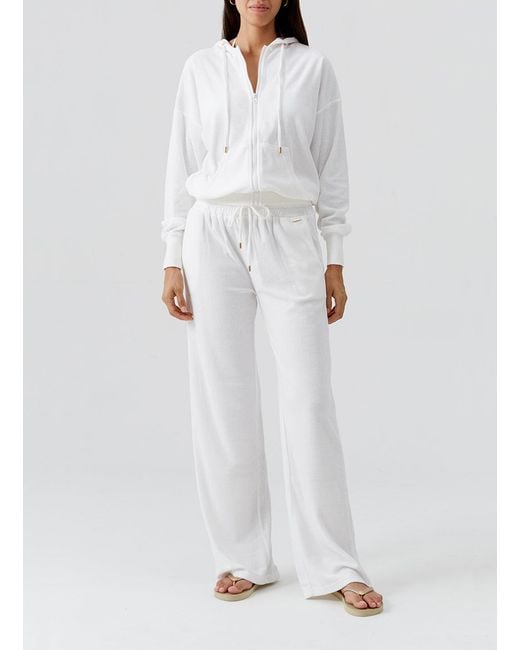 Melissa Odabash White Kyda Hoodie