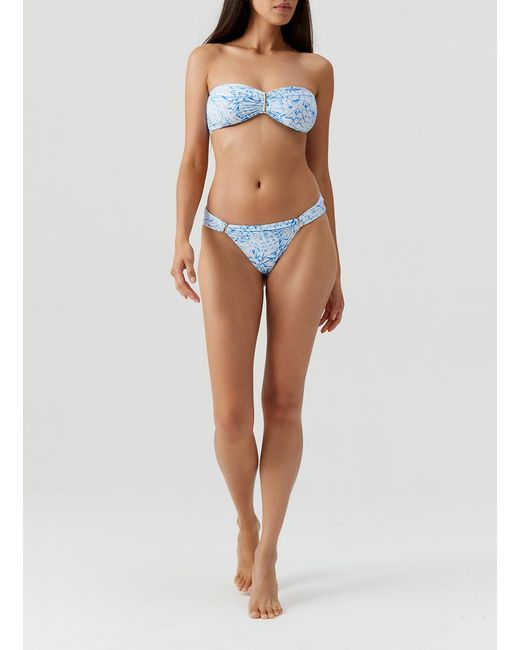 Melissa Odabash Blue Positano Pineapples Bikini Bottom