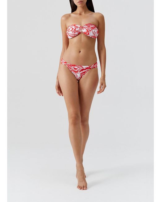 Odabash UK Pink Positano Floral Bikini Bottom