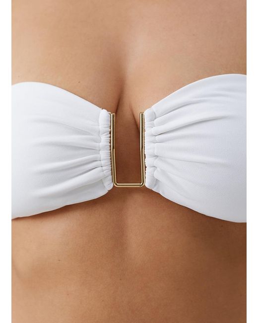 Melissa Odabash White Barcelona Bikini Top