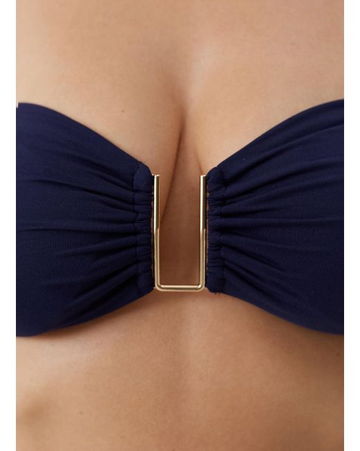 Melissa Odabash Blue Barcelona Bikini Top