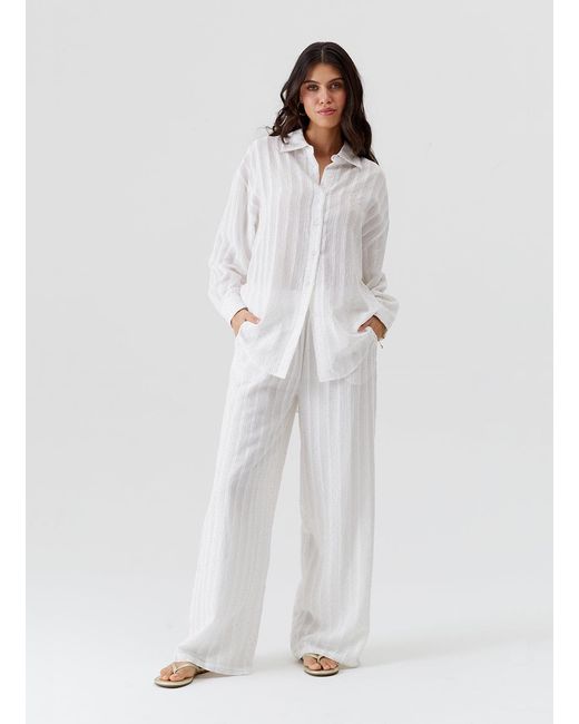 Melissa Odabash White Ziggy Shirt