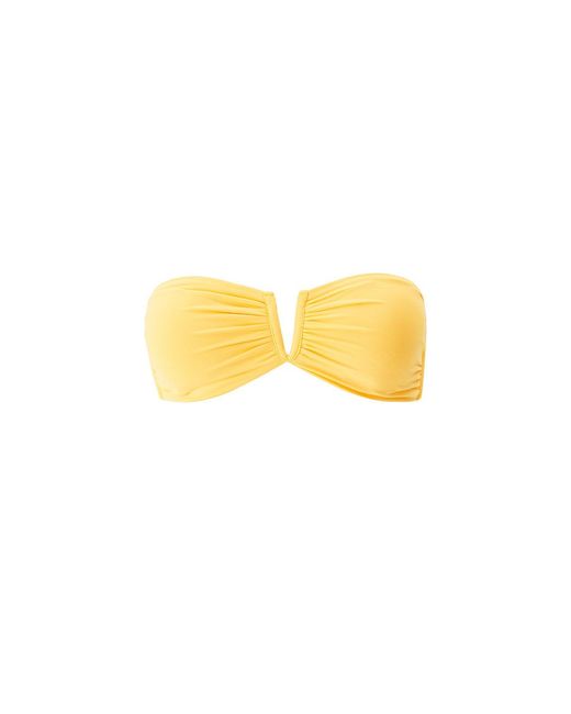 Melissa Odabash Yellow Alba Sunflower Bikini Top