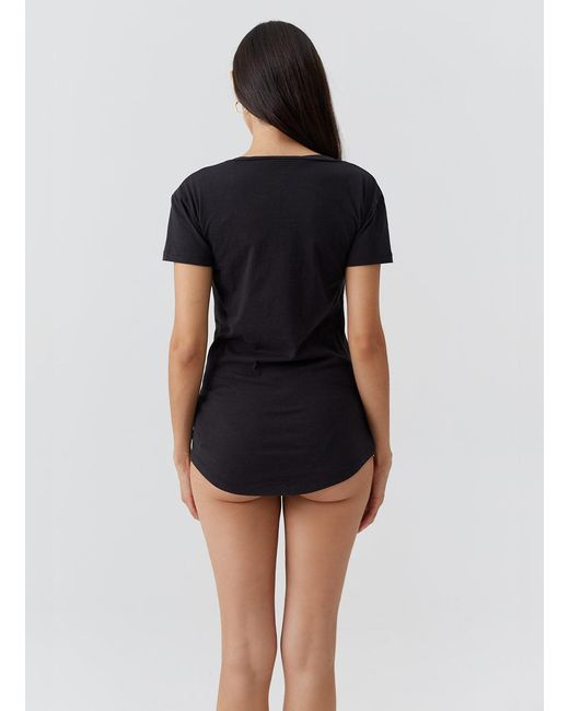 Melissa Odabash Black Exclusive Hadley T-Shirt