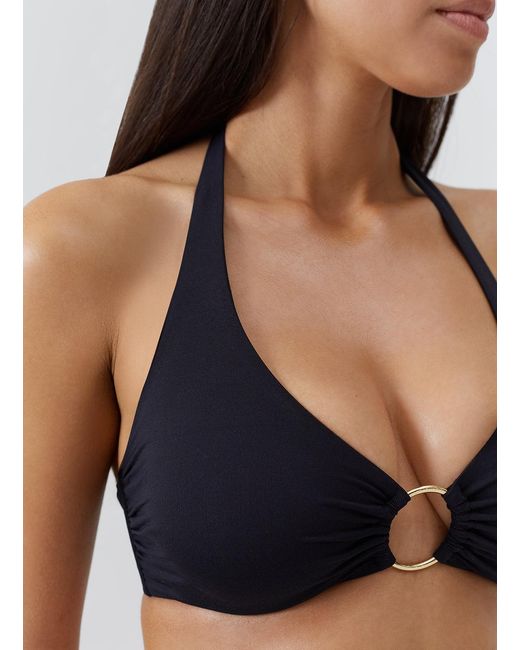 Melissa Odabash Black Brussels Bikini Top