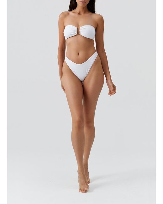 Melissa Odabash White Exclusive Noto Bikini Bottom