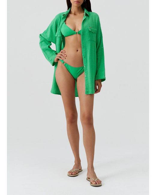 Melissa Odabash Green Elena Top