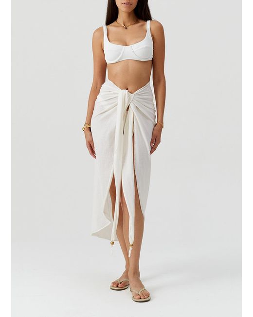 Melissa Odabash White Winnie Ivory Skirt