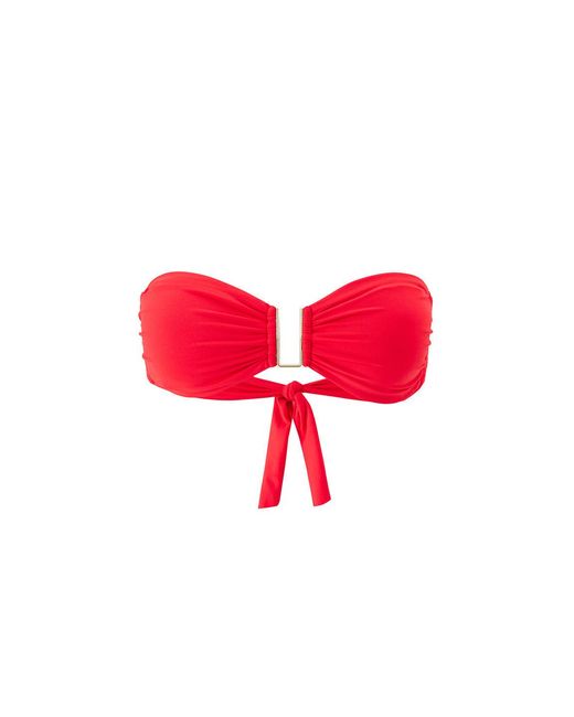 Melissa Odabash Red Barcelona Bikini Top