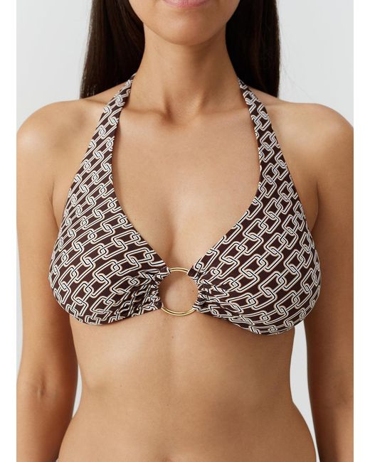 Melissa Odabash White Brussels Chain Bikini Top